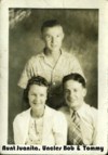 Early Photo from late 1930s of Dad with his sister Juanita and brother Tommy